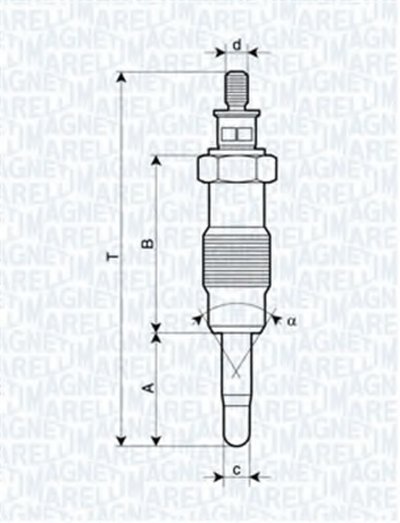 062582804304 MAGNETI MARELLI Свеча накаливания