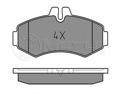 0252302220 MEYLE Комплект тормозных колодок, дисковый тормоз