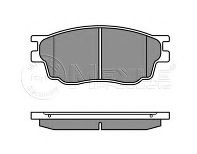 0252424616W MEYLE Комплект тормозных колодок, дисковый тормоз