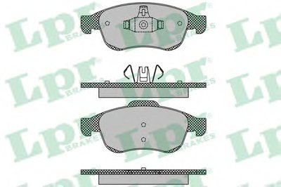 05P1493 LPR Комплект тормозных колодок, дисковый тормоз