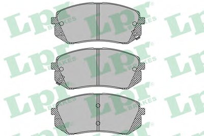 05P1689 LPR Комплект тормозных колодок, дисковый тормоз
