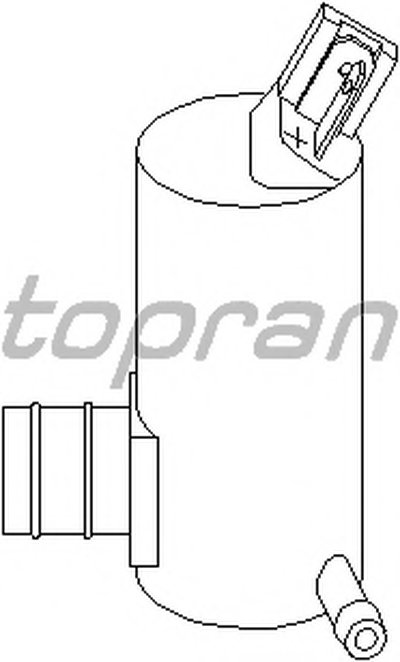 300345 TOPRAN Водяной насос, система очистки окон