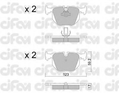 Комплект тормозных колодок, дисковый тормоз CIFAM купить