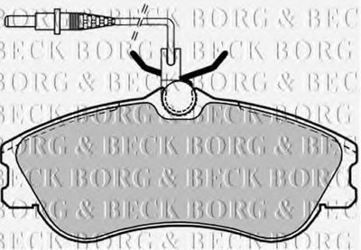 BBP1601 BORG & BECK Комплект тормозных колодок, дисковый тормоз