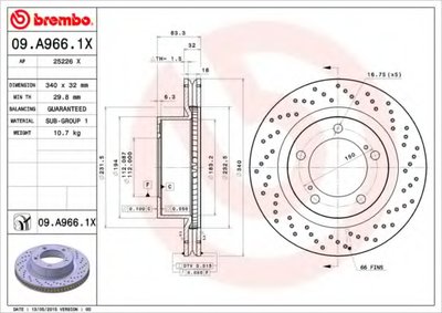 Тормозной диск BREMBO XTRA LINE BREMBO купить