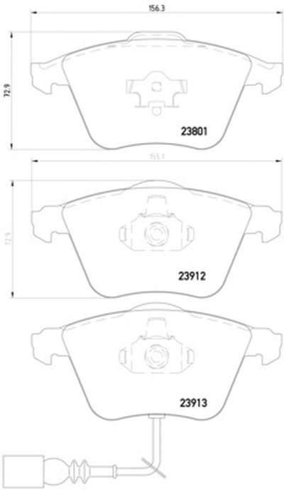 MDB2677 MINTEX Комплект тормозных колодок, дисковый тормоз