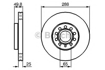 0986479088 BOSCH Тормозной диск