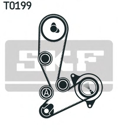 VKMC02390 SKF Водяной насос + комплект зубчатого ремня