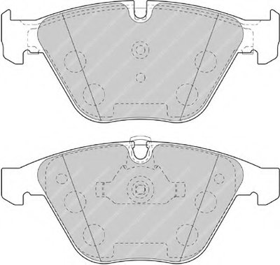 FDB4191 FERODO Комплект тормозных колодок, дисковый тормоз