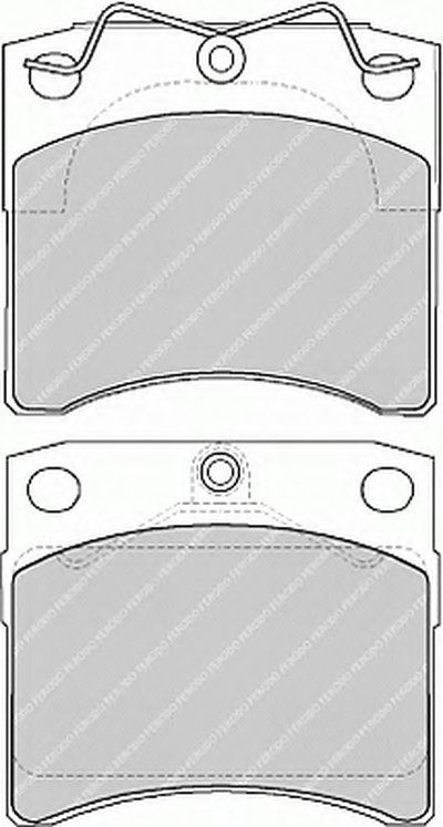 FVR1131 FERODO Комплект тормозных колодок, дисковый тормоз