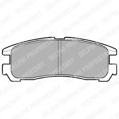 LP955 DELPHI Комплект тормозных колодок, дисковый тормоз