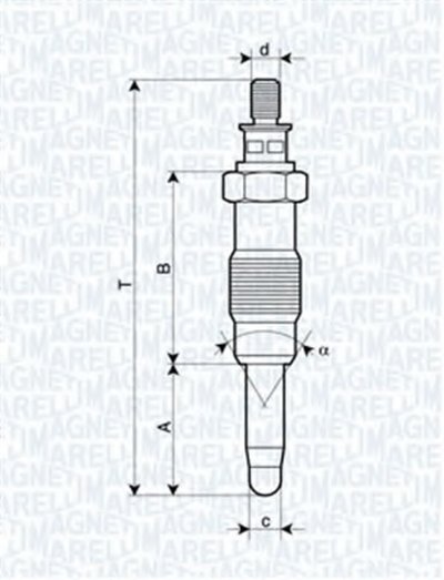 062583003304 MAGNETI MARELLI Свеча накаливания