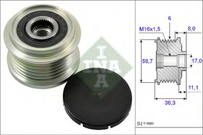 535016010 INA Механизм свободного хода генератора