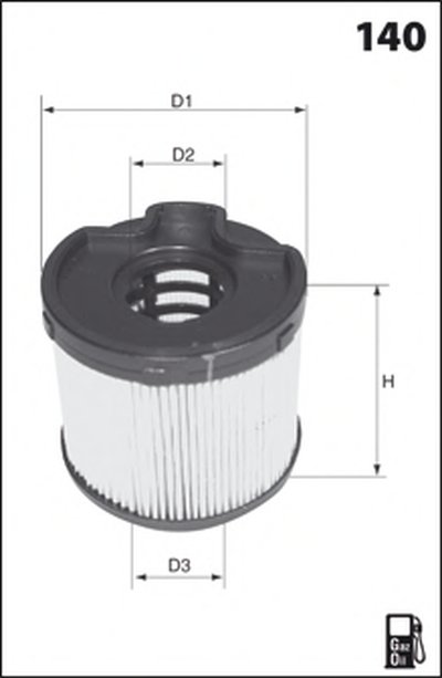 ELG5237 MECAFILTER Топливный фильтр