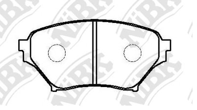 PN5486 NIBK Комплект тормозных колодок, дисковый тормоз