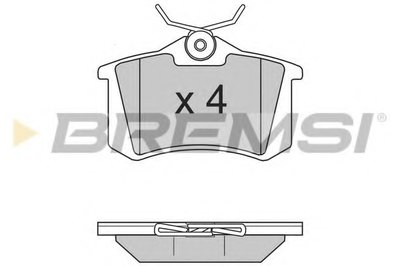 Комплект тормозных колодок, дисковый тормоз BREMSI купить
