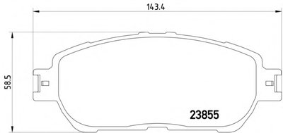 8DB355014441 HELLA PAGID Комплект тормозных колодок, дисковый тормоз