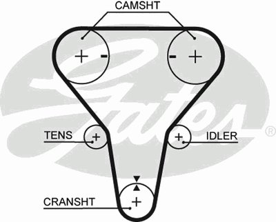 5512XS GATES Ремень ГРМ