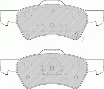 FDB1510 FERODO Комплект тормозных колодок, дисковый тормоз