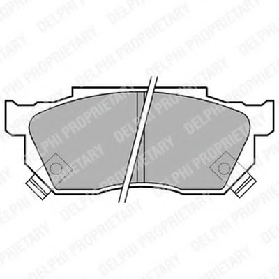 LP445 DELPHI Комплект тормозных колодок, дисковый тормоз