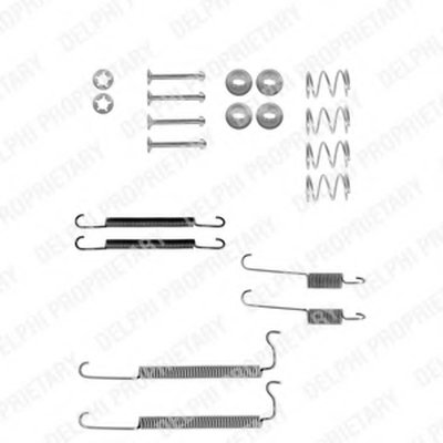 LY1046 DELPHI Комплектующие, тормозная колодка