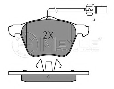 0252326920W MEYLE Комплект тормозных колодок, дисковый тормоз