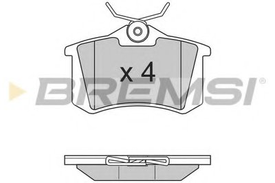 Комплект тормозных колодок, дисковый тормоз BREMSI купить
