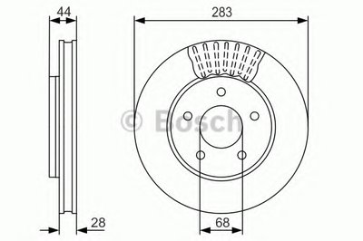 0986479091 BOSCH Тормозной диск