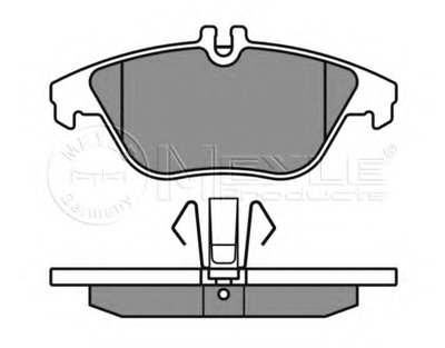 0252425317 MEYLE Комплект тормозных колодок, дисковый тормоз