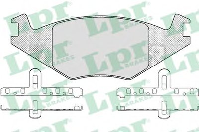 05P223 LPR Комплект тормозных колодок, дисковый тормоз