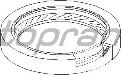 207140 TOPRAN Уплотняющее кольцо, коленчатый вал