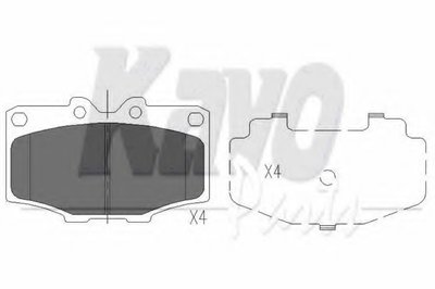 KBP9028 KAVO PARTS Комплект тормозных колодок, дисковый тормоз