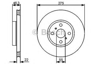 0986479431 BOSCH Тормозной диск