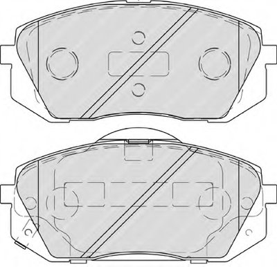 FDB4194 FERODO Комплект тормозных колодок, дисковый тормоз
