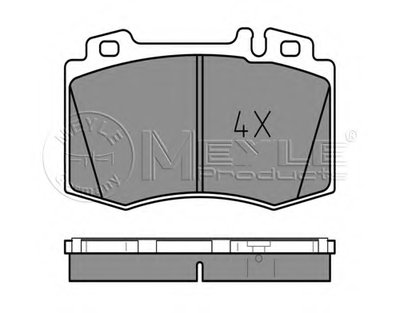 0252327117 MEYLE Комплект тормозных колодок, дисковый тормоз