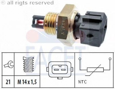 Датчик, температура впускаемого воздуха FACET купить