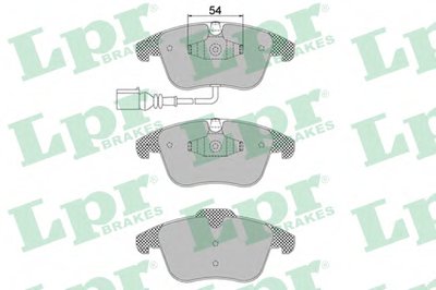 05P1392 LPR Комплект тормозных колодок, дисковый тормоз