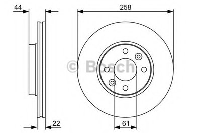 0986479556 BOSCH Тормозной диск