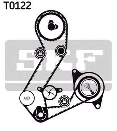 VKMA04107 SKF Комплект ремня ГРМ