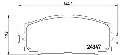 P83086 BREMBO Комплект тормозных колодок, дисковый тормоз