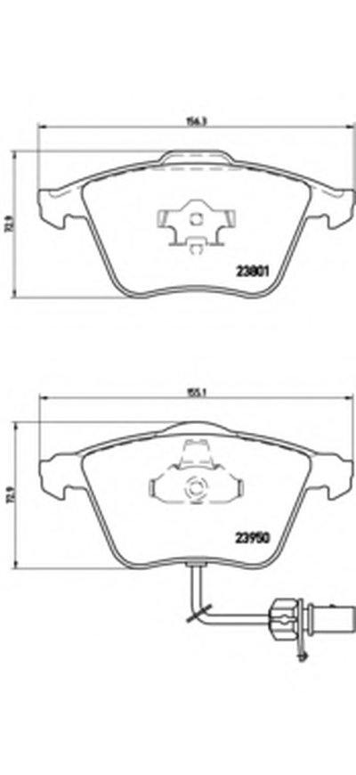 P85097 BREMBO Комплект тормозных колодок, дисковый тормоз