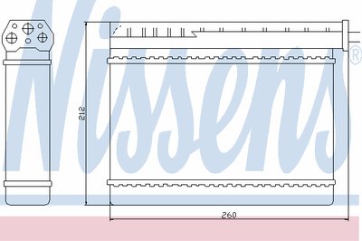 Теплообменник, отопление салона NISSENS купить