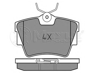 0252398017 MEYLE Комплект тормозных колодок, дисковый тормоз