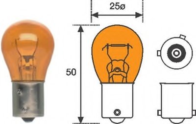 Лампа накаливания, фонарь указателя поворота; Лампа накаливания MAGNETI MARELLI купить
