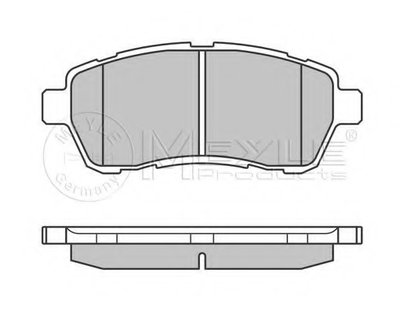 Комплект тормозных колодок, дисковый тормоз PLATINUM PAD MEYLE купить
