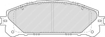 FDB4354 FERODO Комплект тормозных колодок, дисковый тормоз