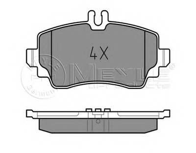 0252307016 MEYLE Комплект тормозных колодок, дисковый тормоз