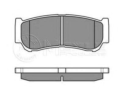 0252448816W MEYLE Комплект тормозных колодок, дисковый тормоз