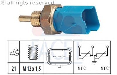 Датчик, температура охлаждающей жидкости; Датчик, температура охлаждающей жидкости; Датчик, температура охлаждающей жидкости FACET купить
