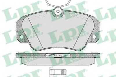 05P449 LPR Комплект тормозных колодок, дисковый тормоз